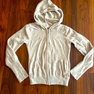 Roxy Angora and nylon sweater jacket Girls XL or women’s XS Gray